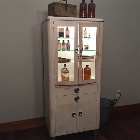 antique medical cabinets